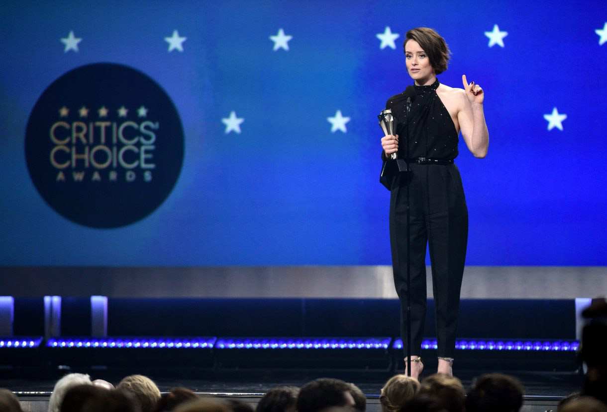 Claire Foy gives speech at CCA