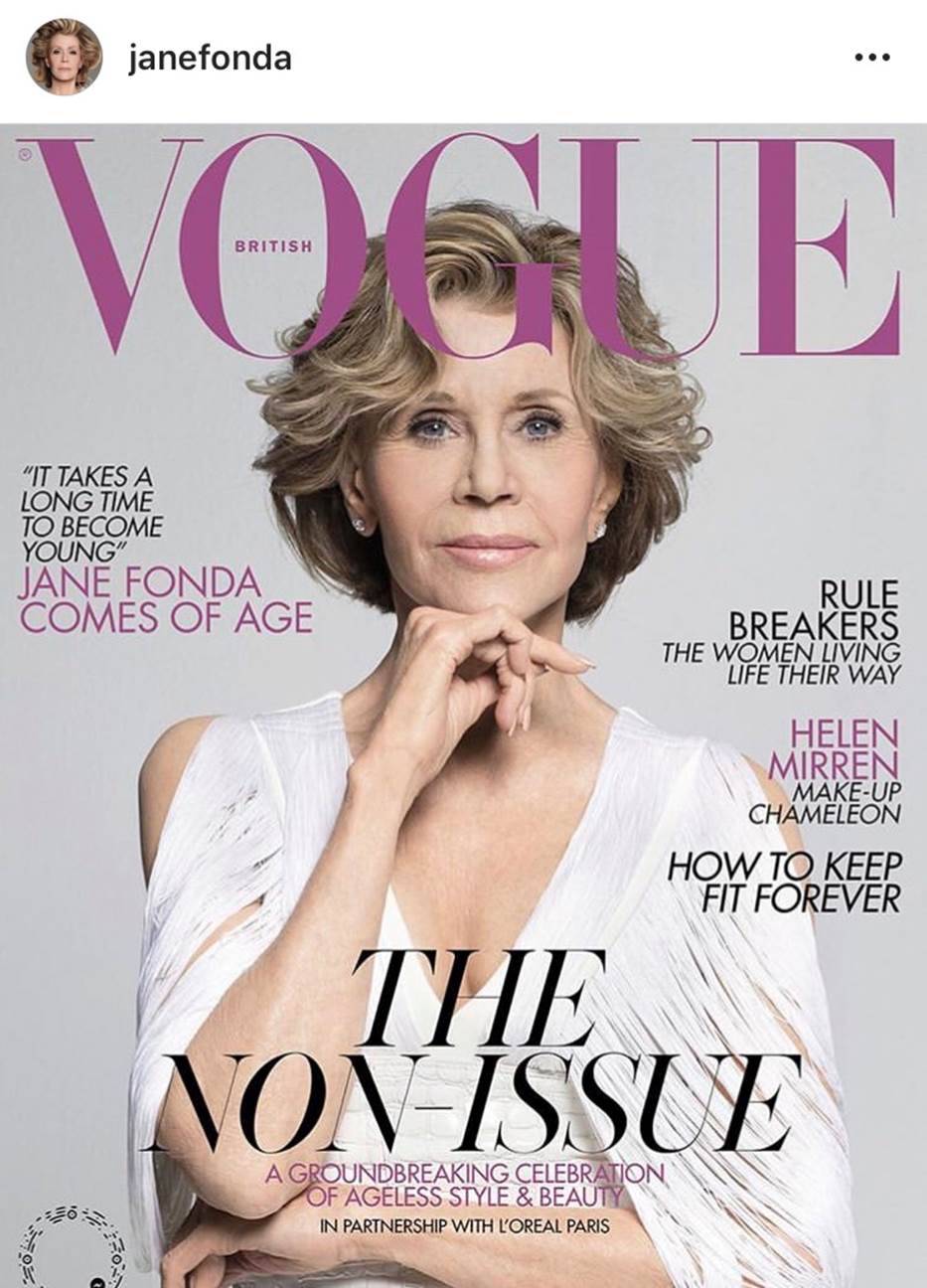 Jane Fonda British Vogue Cover