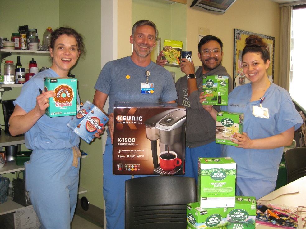 Keurig DP donating coffee