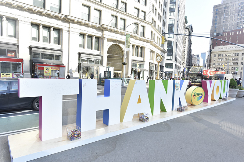 Crayola Display in Times Square