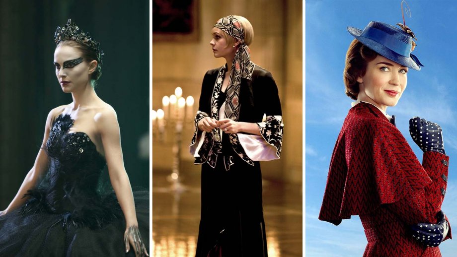 “Black Swan,” “The Great Gatsby,” “Mary Poppins Returns”; Credits: Fox Searchlight Pictures/Photofest, Warner Bros./Photofest, Walt Disney Studios Motion Pictures/Photofest