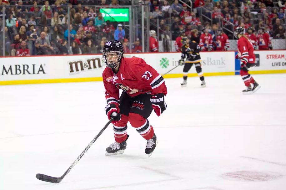 Metropolitan Riveters vs. Boston Pride Hockey Game; Credit: Michelle Jay