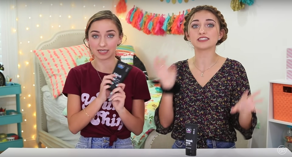 YouTube influencers Bailey and Brooklyn McKnight for Johnson & Johnson's Clean & Clear; Credit: Johnson & Johnson