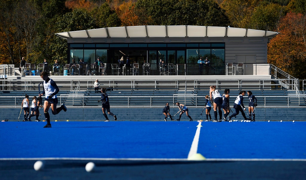 The Carol Roberts Field House at Yale University; Credit: Jessica Hill for The New York Times