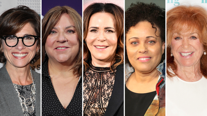 Nina Tassler, Gail Berman, Denise Di Novi, Pam Veasey, Lynda La Plante; Credit: Shutterstock