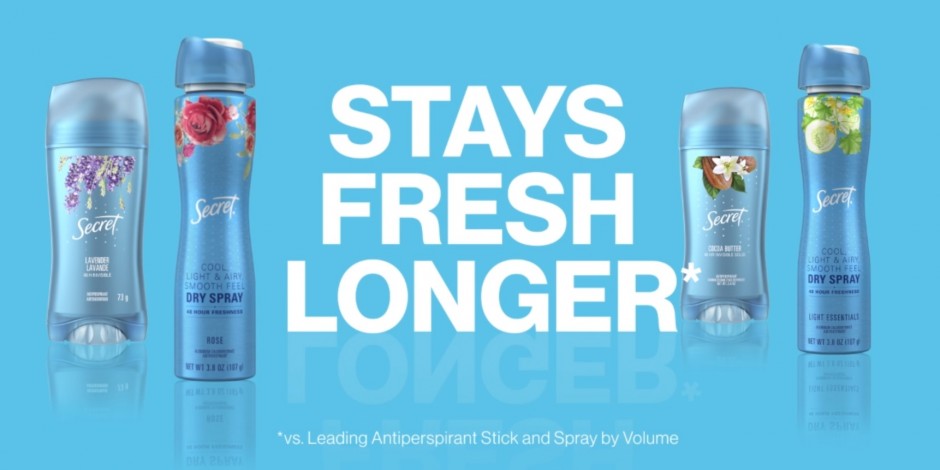 Secret Stays Fresh Longer ad