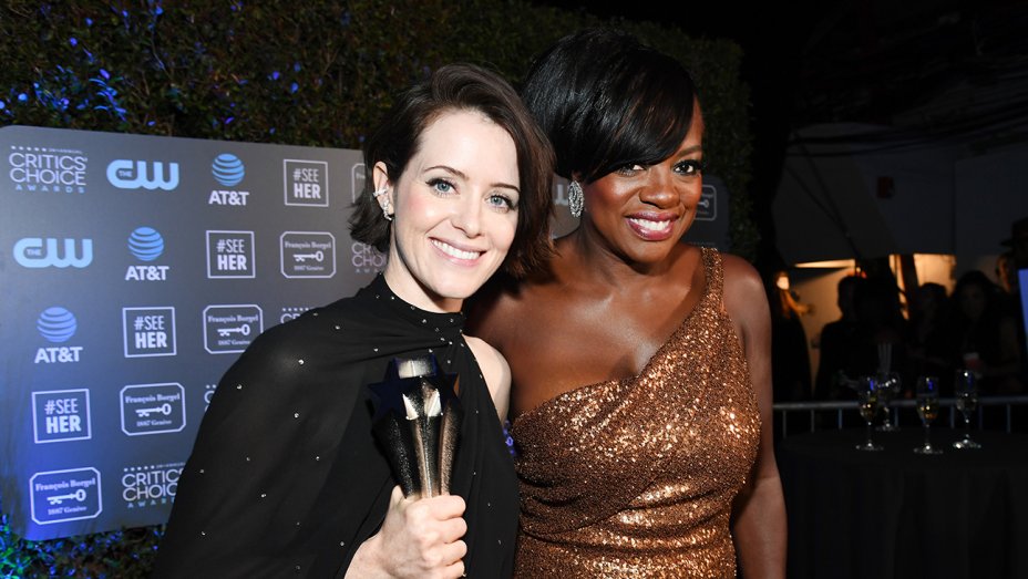 Claire Foy accepts #seeher honor from Viola Davis