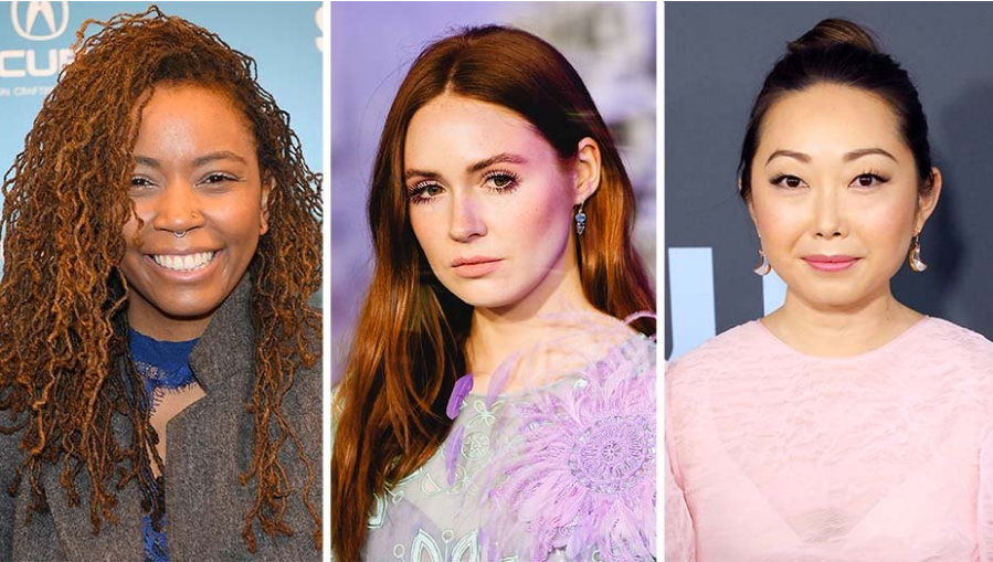 Left to right: Tayarisha Poe, Karen Gillan and LuLu Wang