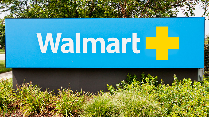 Walmart + Sign outside