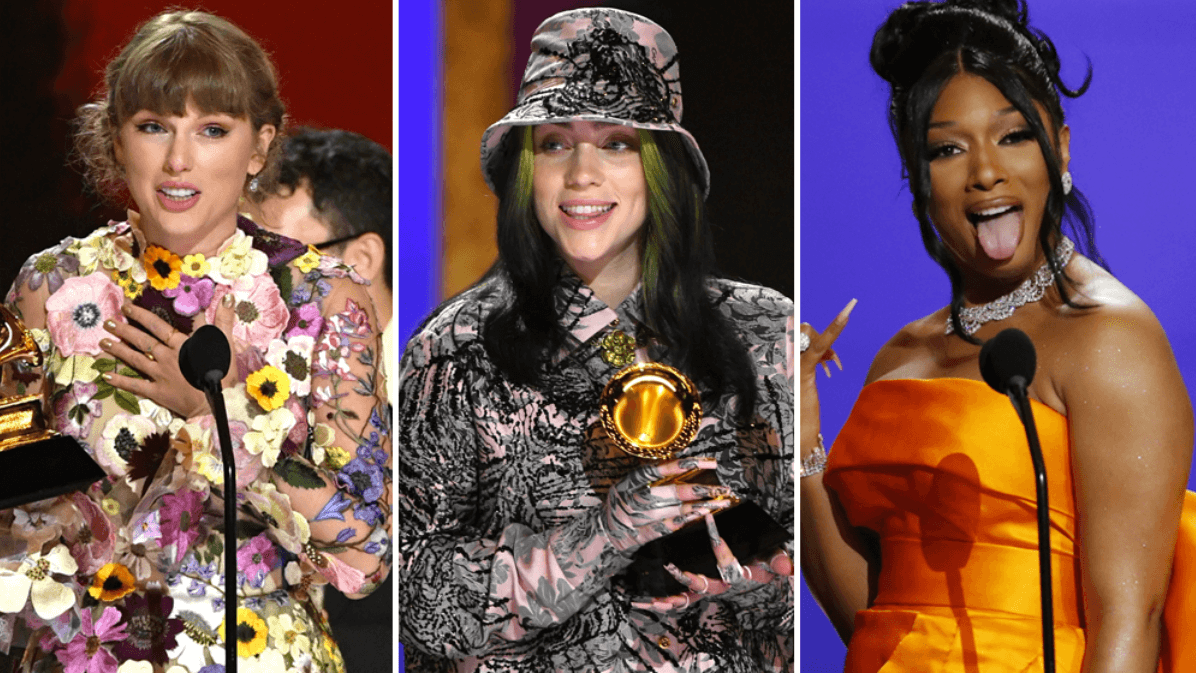 Taylor Swift, Billie Eilish, Megan Thee Stallion