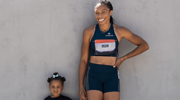 Allyson Felix and Daughter